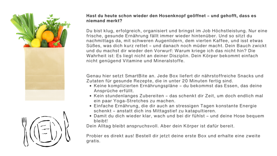 Übungstext Foodbox